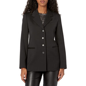 NWT Rebecca Taylor Womans Brazer Size 14 Black Classic Elegant